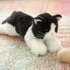 Bearington Collection Domino Plush Stuffed Animal Black And White Tuxedo Cat 15"