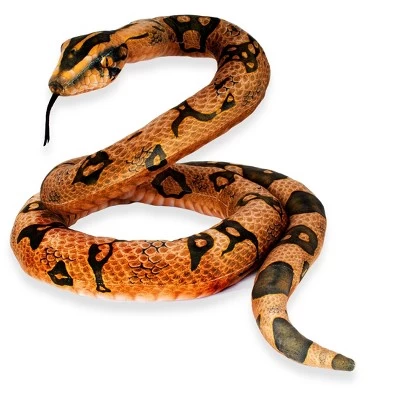 Underwraps Real Planet Python Brown 118 Inch Realistic Soft Plush 3 Underwraps Real Planet Python Brown 118 Inch Realistic Soft Plush
