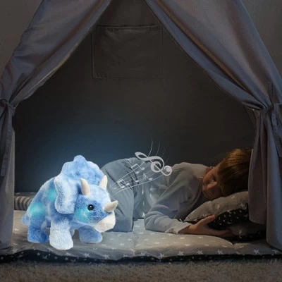 FAO Schwarz 12" Triceratops LED Plush With Sound 3 FAO Schwarz 12" Triceratops LED Plush With Sound