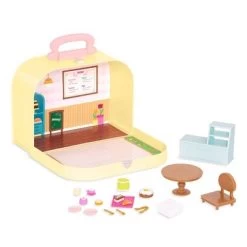 Li'l Woodzeez Toy Furniture Set In Carry Case 20pc - Travel Suitcase Pastry Shop Playset -Dolls Discount Store GUEST c776c216 feba 4567 bd4e 2c58f34fa3eb
