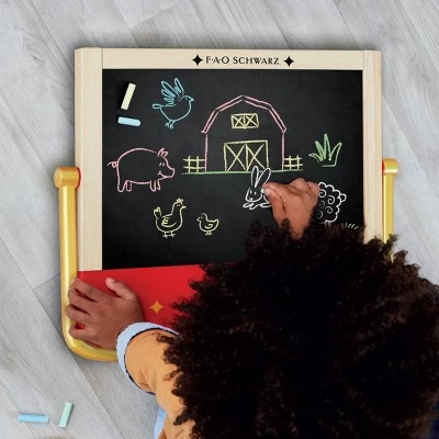 FAO Schwarz Sketch And Glow Easel 2-in-1 Art Studio 4 FAO Schwarz Sketch And Glow Easel 2-in-1 Art Studio - Image 2