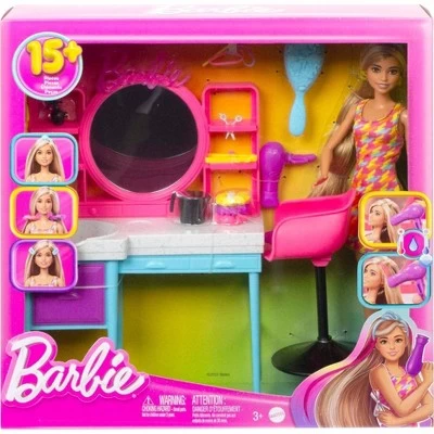 Barbie Doll And Hair Salon Playset, Color-Change Hair 7 Barbie Doll And Hair Salon Playset, Color-Change Hair - Image 5