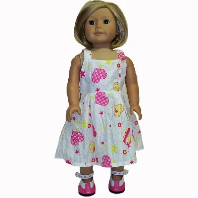 Doll Clothes Superstore Matching Girls And Doll Clothes Glittering Hearts Size 7 4 Doll Clothes Superstore Matching Girls And Doll Clothes Glittering Hearts Size 7 - Image 2