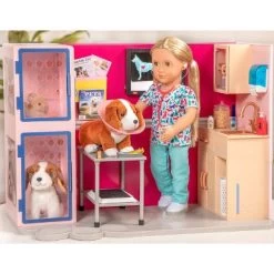 Our Generation Healthy Paws Vet Clinic Playset In Pink With Electronics For 18" Dolls -Dolls Discount Store GUEST d02c9181 d277 480f bc14 89aaac69415a