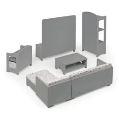 Media Room Furniture Set For 18" Dolls - Gray/White -Dolls Discount Store GUEST da058b17 0001 4b6c a033 3edabbe9ec7a