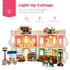 Best Choice Products Deluxe Cottage Dollhouse Mansion Pretend Toy Playset W/ 225 Accessories And Tiny Critters For Kids 11 Best Choice Products Deluxe Cottage Dollhouse Mansion Pretend Toy Playset W/ 225 Accessories And Tiny Critters For Kids -Dolls Discount Store GUEST db9f619a 9309 4a1a 9784 9d056d7e05f3