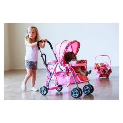 Joovy Baby Doll Caboose Tandem Stroller - Pink Dot 13 Joovy Baby Doll Caboose Tandem Stroller - Pink Dot -Dolls Discount Store GUEST df4e3eb2 69eb 43e4 bc39 43bd15931f15