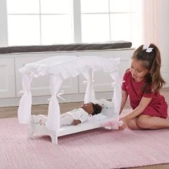 Badger Basket White Rose Doll Canopy Bed 7 Badger Basket White Rose Doll Canopy Bed -Dolls Discount Store GUEST e04a898d 825a 4557 9d4b 8df94ce5f230