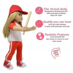 The New York Doll Collection 18 Inch Doll Baseball Set