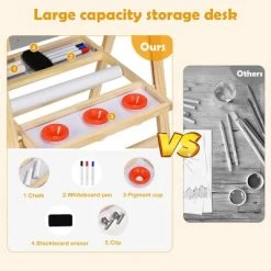 Costway Kids Art Easel W/ Whiteboard & Paper Roll Double Sided Chalkboard 13 Costway Kids Art Easel W/ Whiteboard & Paper Roll Double Sided Chalkboard -Dolls Discount Store GUEST e82d58cb 4559 478e 95ef 064cb453085d