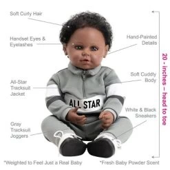 Adora Realistic Baby Doll All Star Toddler Doll - 20 Inch, Soft CuddleMe Vinyl, Brown Hair, Brown Eyes -Dolls Discount Store GUEST e9389009 3206 4e4e 9cfb 4e4f3be83add