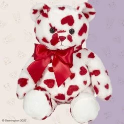 Bearington Lil' Cutie White Stuffed Animal Teddy Bear With Hearts And A Red Bow, 14 Inches -Dolls Discount Store GUEST f3941a3c b2fc 44d0 ab06 ada9599c972c