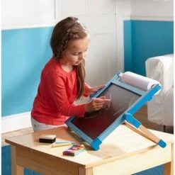 Melissa & Doug Double-Sided Magnetic Tabletop Art Easel - Dry-Erase Board And Chalkboard -Dolls Discount Store GUEST f450951f 2d1f 4014 9873 cdc08d621008