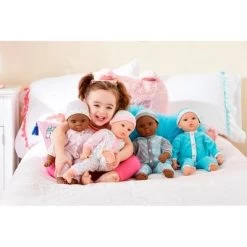 18" Sweet And Happy Baby With Blanket - Blue With Polka Dot Pajamas -Dolls Discount Store GUEST f45b48d0 0802 4702 b757 b1b2d7200f6b