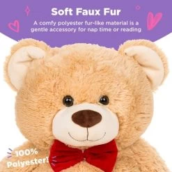 Best Choice Products 38in Giant Soft Plush Teddy Bear Stuffed Animal Toy W/ Bow Tie, Footprints -Dolls Discount Store GUEST f573c44d eed5 4759 8734 793bf2f3b3cb