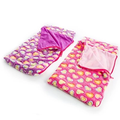 The Queen's Treasures Set Of Two Pink & Purple 18 Inch Doll Sleeping Bags 7 The Queen's Treasures Set Of Two Pink & Purple 18 Inch Doll Sleeping Bags - Image 5
