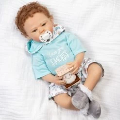 Paradise Galleries Reborn Baby Doll I Love You S-Mores 20 Inch Baby Doll - Brown Hair/Blue Gray Eyes -Dolls Discount Store GUEST fc6d7169 4615 4737 8ba0 b8e6895026e2