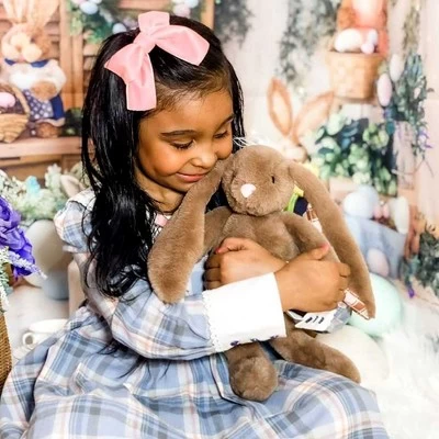 Plushible Brown Plaid Eared Bunny 7 Plushible Brown Plaid Eared Bunny - Image 5