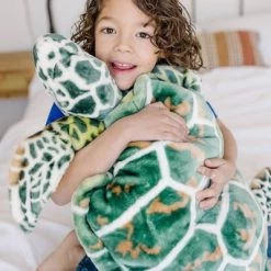 Melissa & Doug Giant Sea Turtle - Lifelike Stuffed Animal (nearly 3 Feet Long)